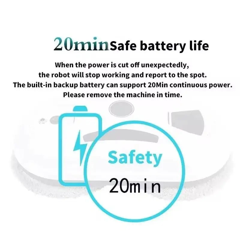 Household Window Automatic Water Spray Cleaning Robot Vacuum Cleaner Remote Control Electric Window Wiper Household Glass Wiper