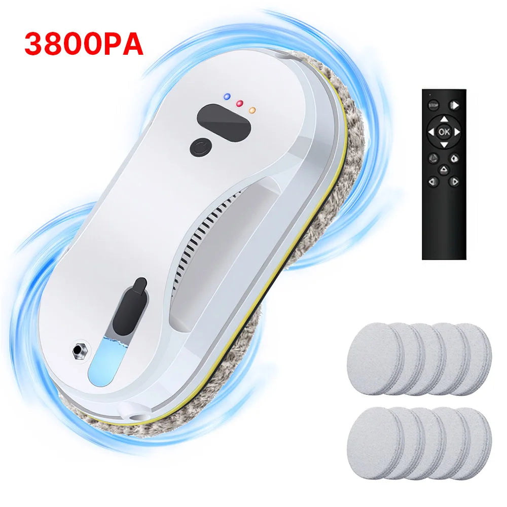 Household Window Automatic Water Spray Cleaning Robot Vacuum Cleaner Remote Control Electric Window Wiper Household Glass Wiper