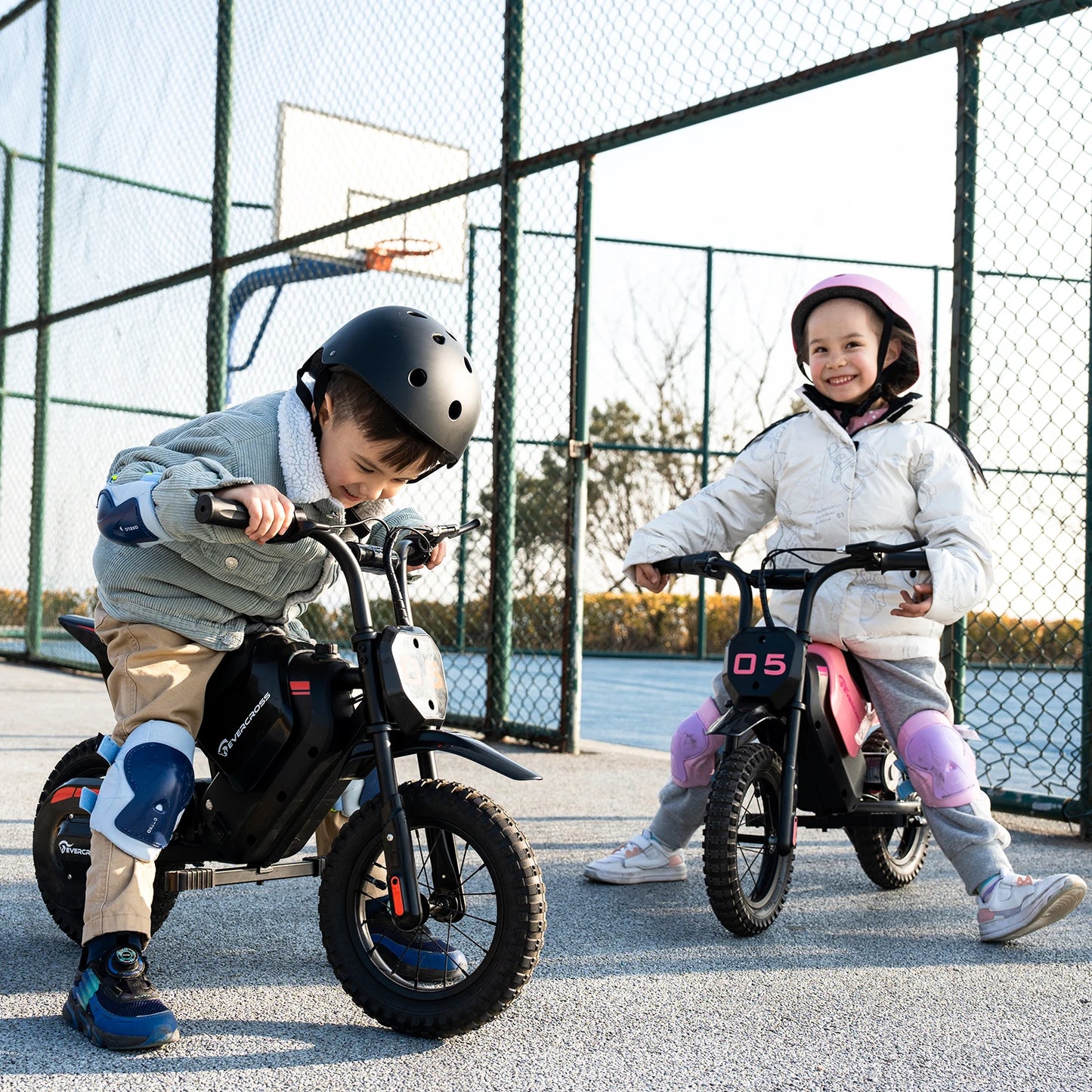 EVERCROSS TECH EV05M Electric Motorbike for children, 150W, speeds 8/16 km/h, battery life up to 10 km, Motorbike Cross 12 inches for